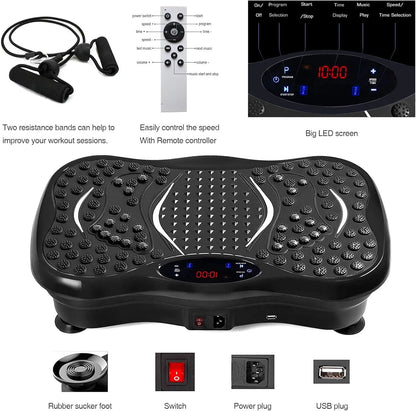 Weight Loss Vibration Machine with bluetooth |  At Home Full Body Workout Machine