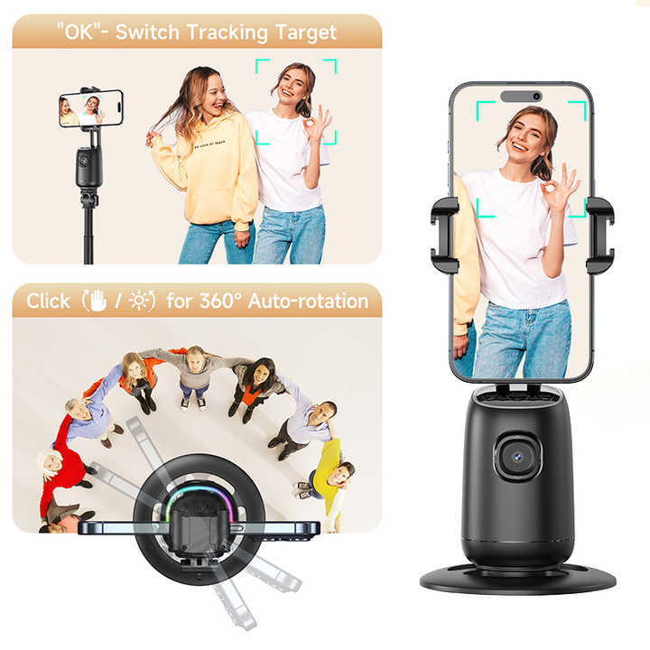 Intelligent Tracker  auto rotatable mobile stand