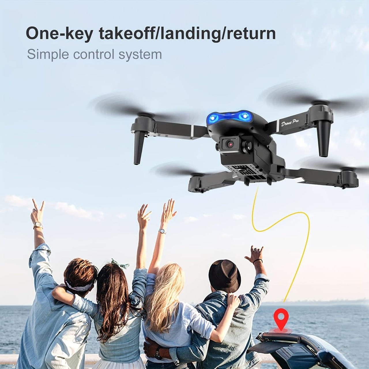 E99 Pro 8K Drone – Dual Camera, 5G GPS & Dual Battery – طائرة الدرون E99